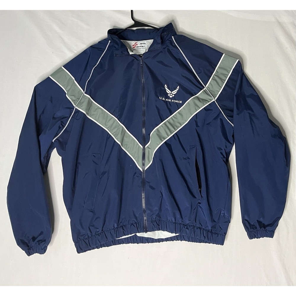 Skilcraft US Air Force PT Jacket Men's Size XL Blue Full Zip 8415-01-518-4613